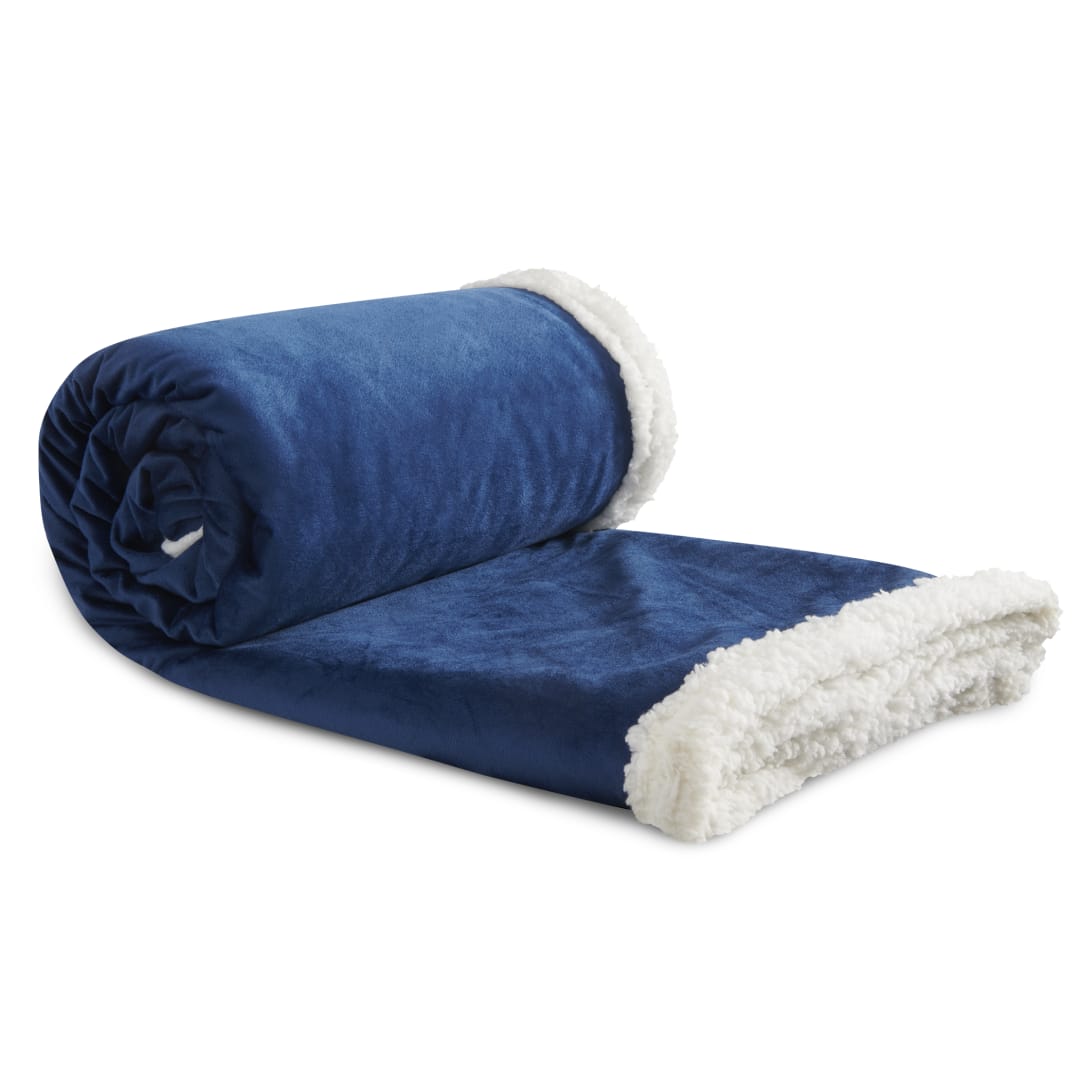 Field & Co. Field & Co. 100% Recycled PET Sherpa Blanket - 1081-58 Blue