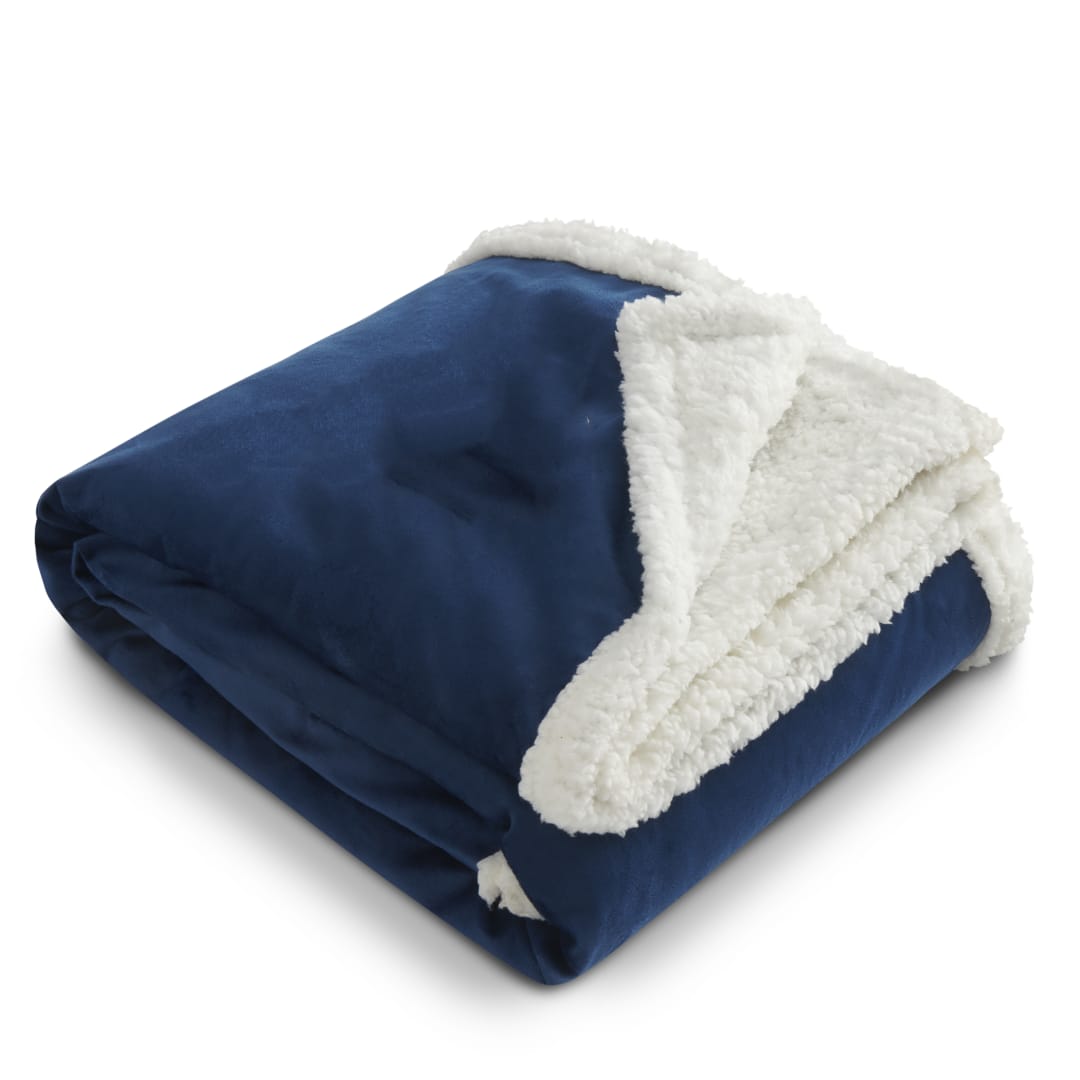 Field & Co. Field & Co. 100% Recycled PET Sherpa Blanket - 1081-58 Blue