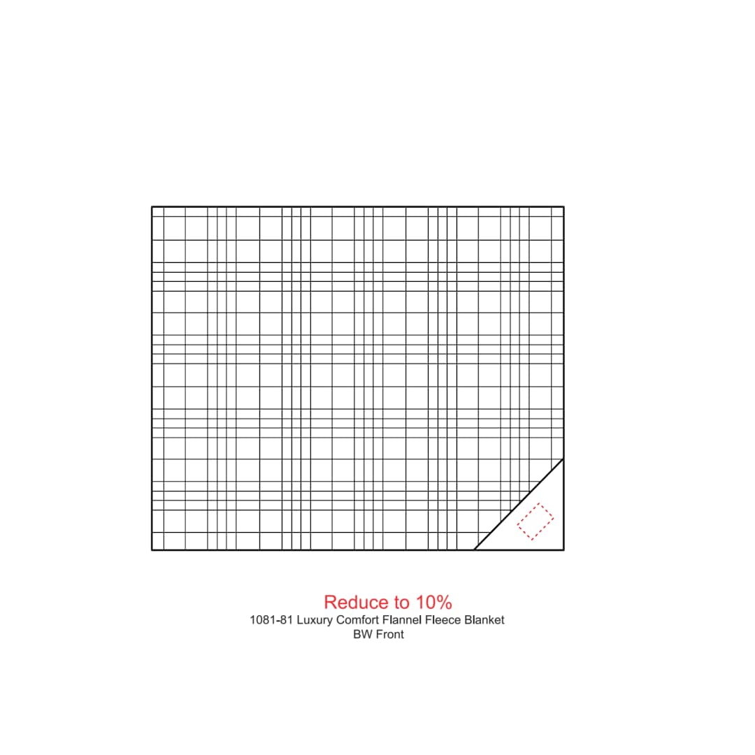 Luxury Comfort Flannel Fleece Blanket - 1081-81 Black