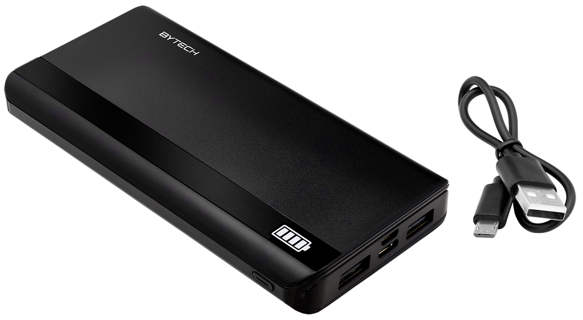 Batterie Externe Double Bytech® 10000 mAh - EBY03 Black