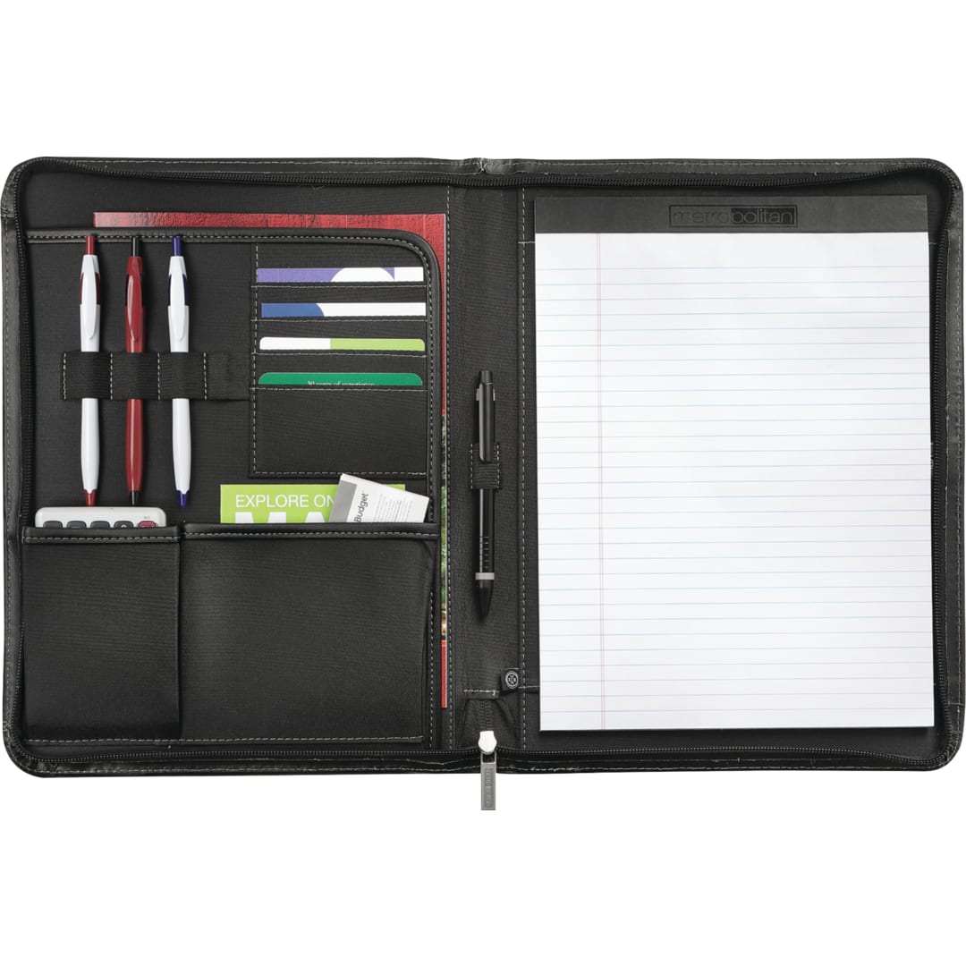 Metropolitan FSC&#174; Mix Metropolitan Zippered Padfolio - 1100-10
