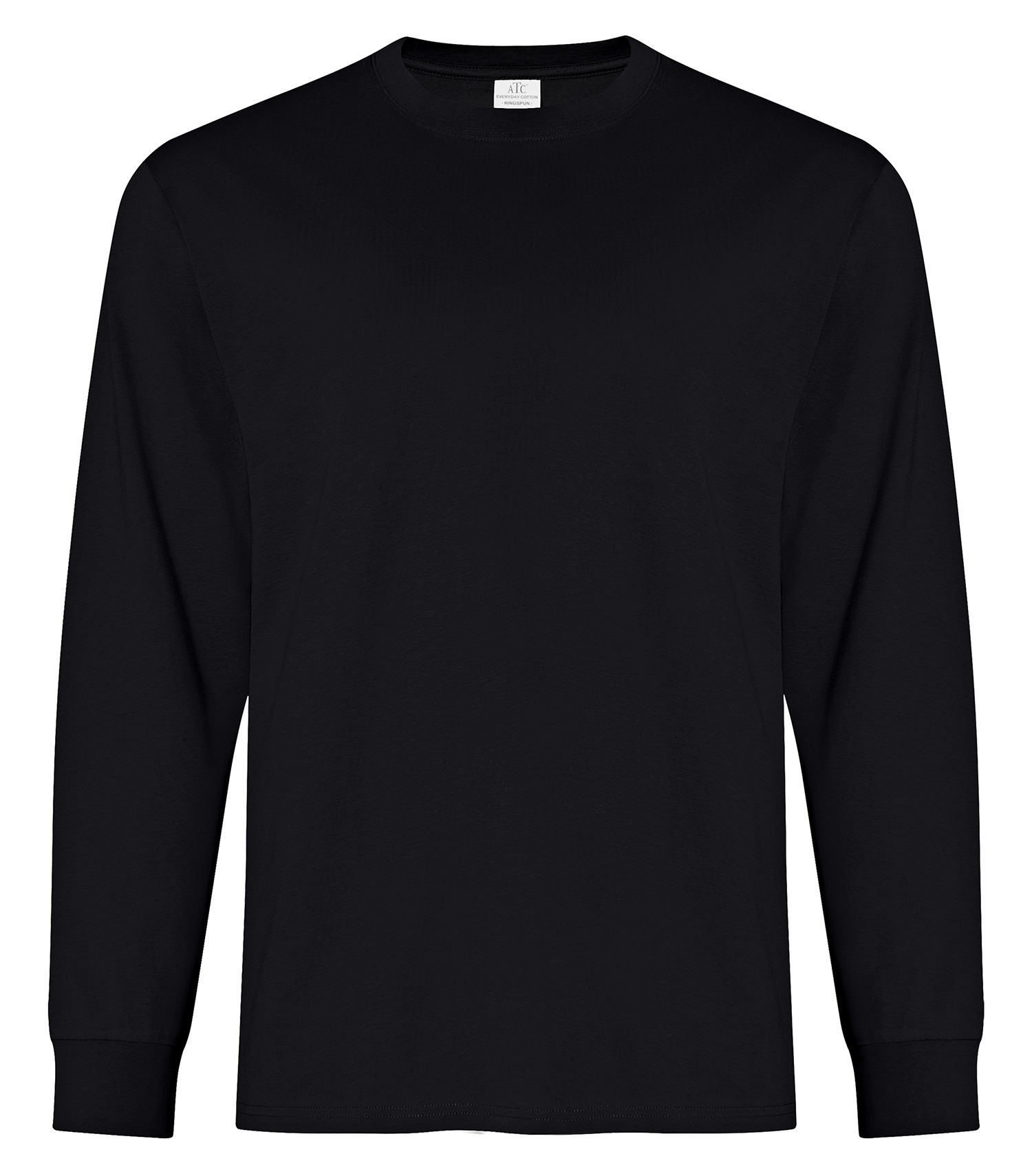 ATCᴹᶜ Everyday Collectionᴹᴰ ATCᴹᶜ T-SHIRT FILÉ À MANCHES LONGUES EVERYDAY COTTON - ATC2015 Black