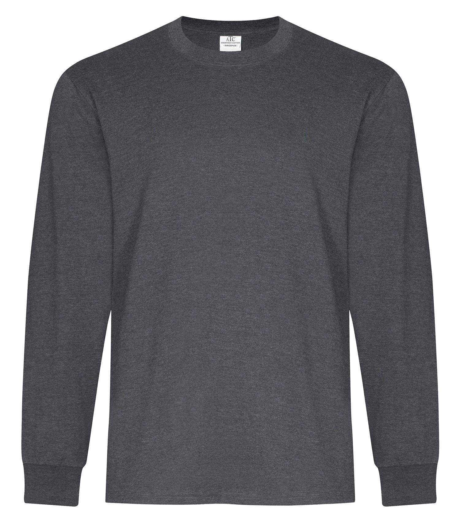 ATCᴹᶜ Everyday Collectionᴹᴰ ATCᴹᶜ T-SHIRT FILÉ À MANCHES LONGUES EVERYDAY COTTON - ATC2015 Dark Heather Grey**