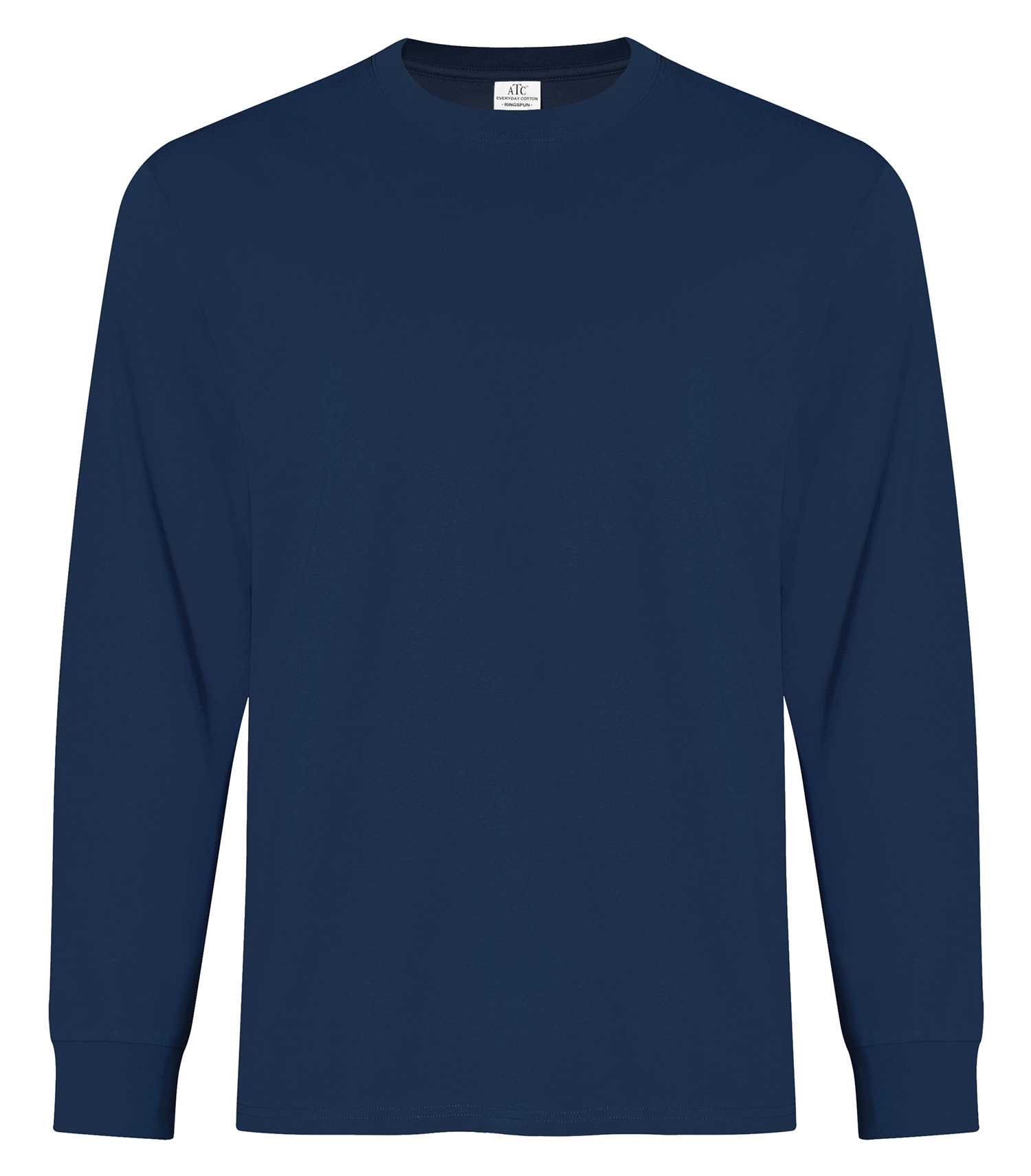 ATCᴹᶜ Everyday Collectionᴹᴰ ATCᴹᶜ T-SHIRT FILÉ À MANCHES LONGUES EVERYDAY COTTON - ATC2015 Navy