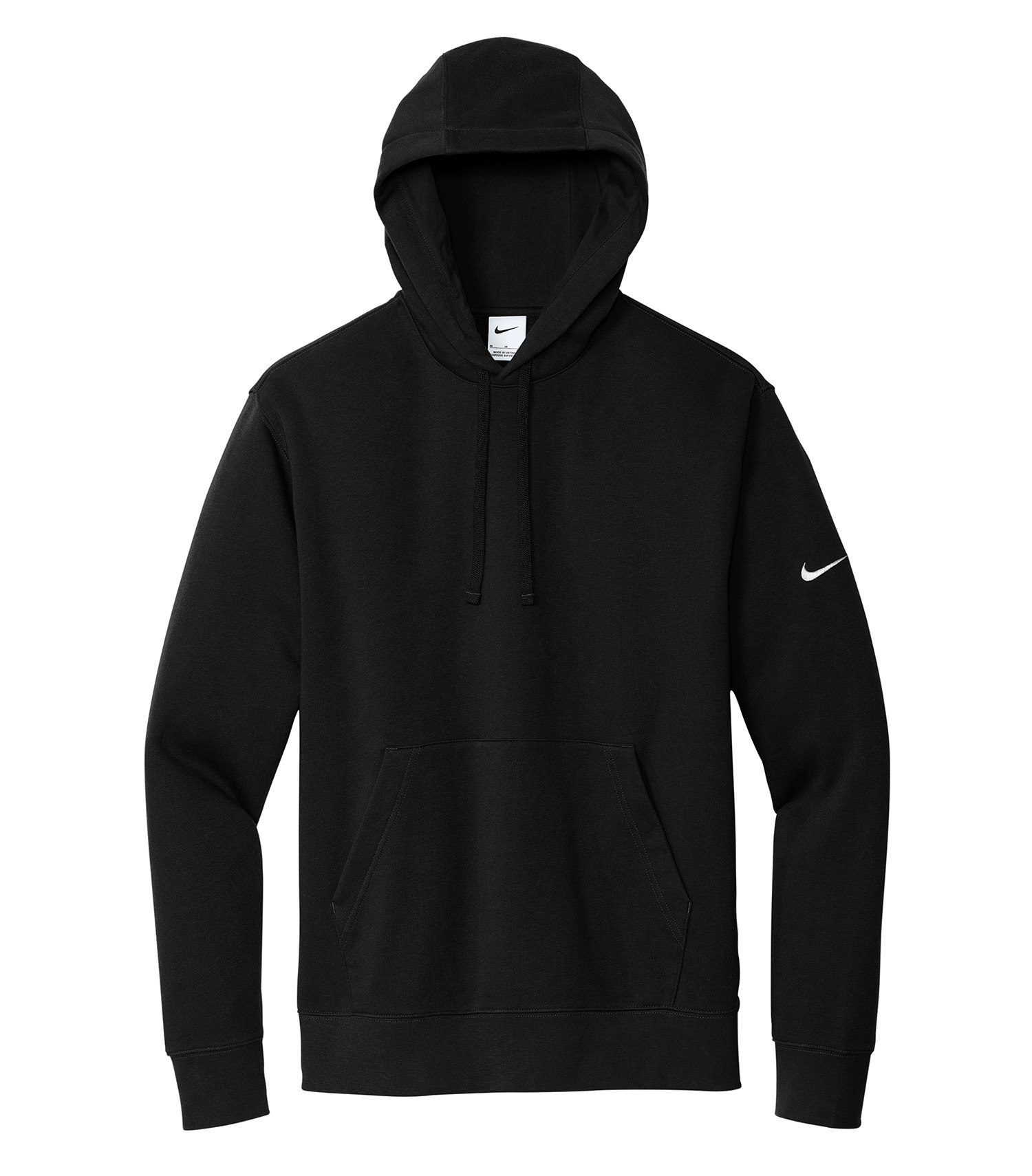 Nike NIKE CHANDAIL À CAPUCHON MOLLETON CLUB AVEC SWOOSH À LA MANCHE - DR1499 Black