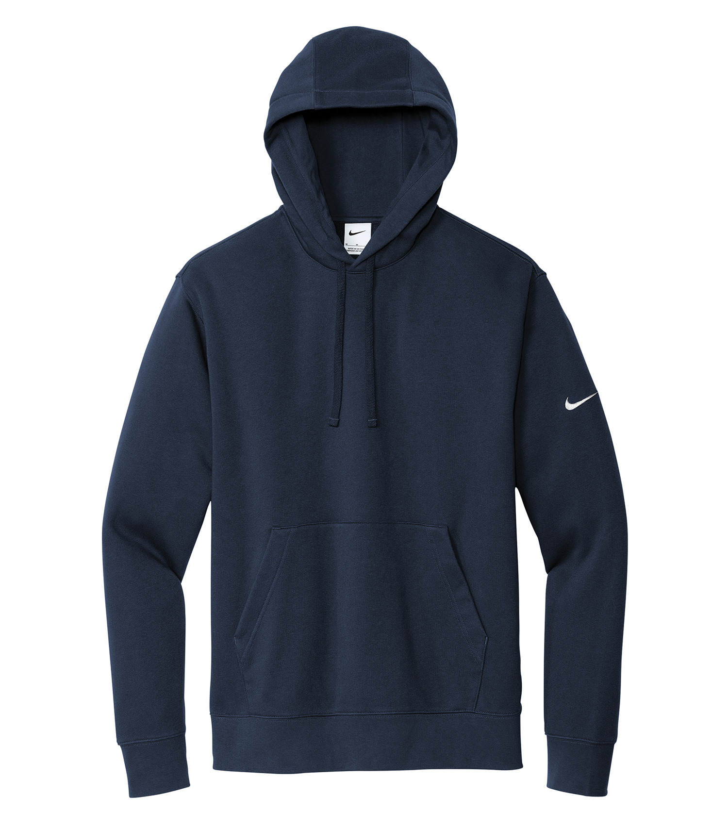Nike NIKE CHANDAIL À CAPUCHON MOLLETON CLUB AVEC SWOOSH À LA MANCHE - DR1499 Midnight Navy