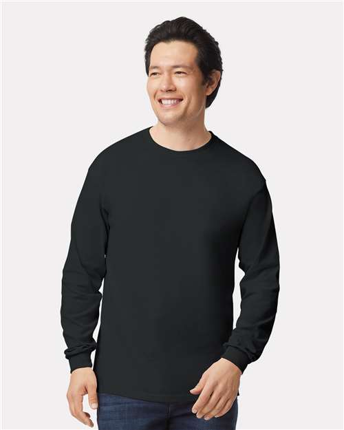 Gildan Unisex Ultra Cotton® Long Sleeve T-Shirt - 2400 Black