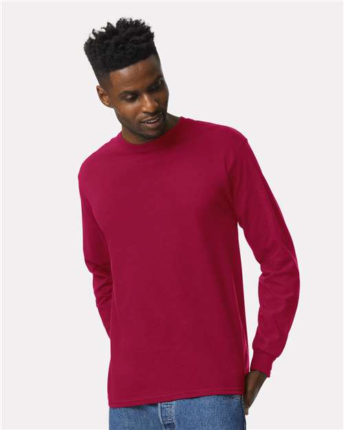 Gildan Unisex Ultra Cotton® Long Sleeve T-Shirt - 2400 Cardinal Red