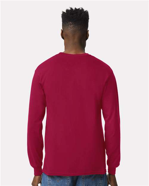 Gildan Unisex Ultra Cotton® Long Sleeve T-Shirt - 2400 Cardinal Red