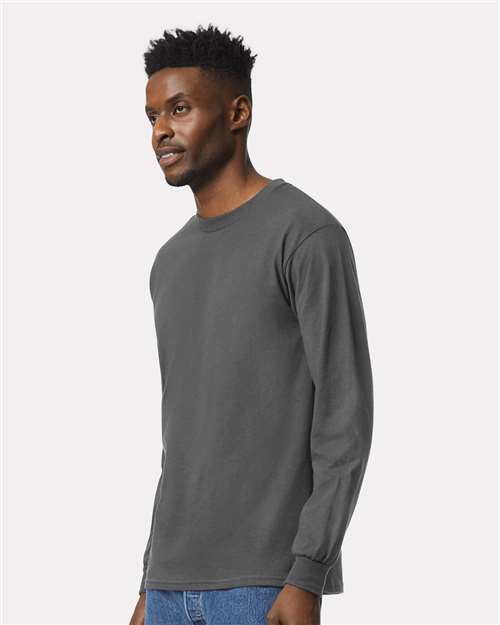 Gildan Unisex Ultra Cotton® Long Sleeve T-Shirt - 2400 Charcoal