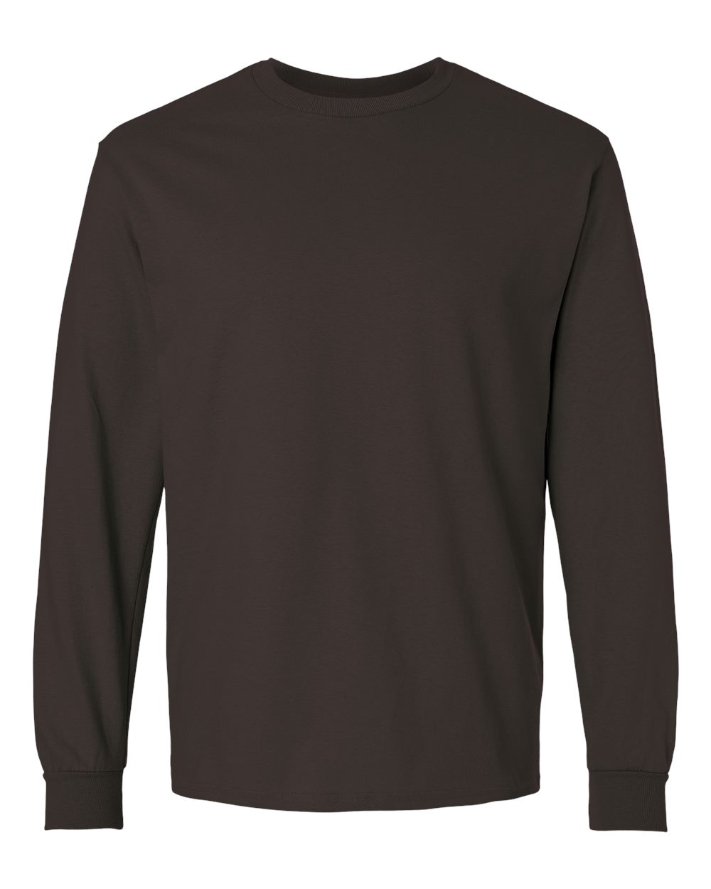 Gildan Unisex Ultra Cotton® Long Sleeve T-Shirt - 2400 Dark Chocolate