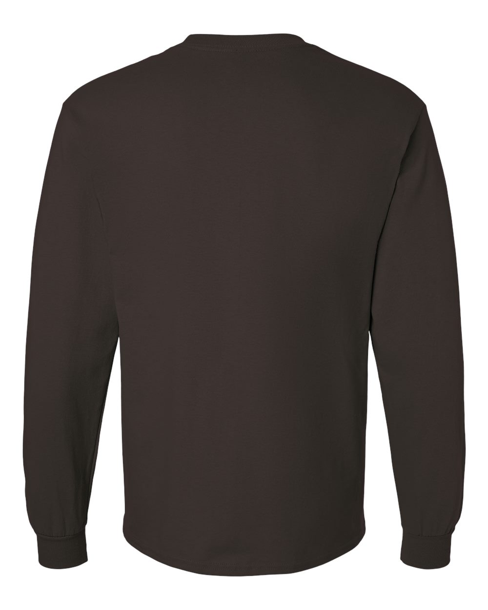Gildan Unisex Ultra Cotton® Long Sleeve T-Shirt - 2400 Dark Chocolate