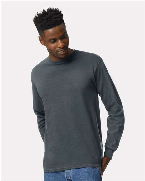 Gildan Unisex Ultra Cotton® Long Sleeve T-Shirt - 2400 Dark Heather