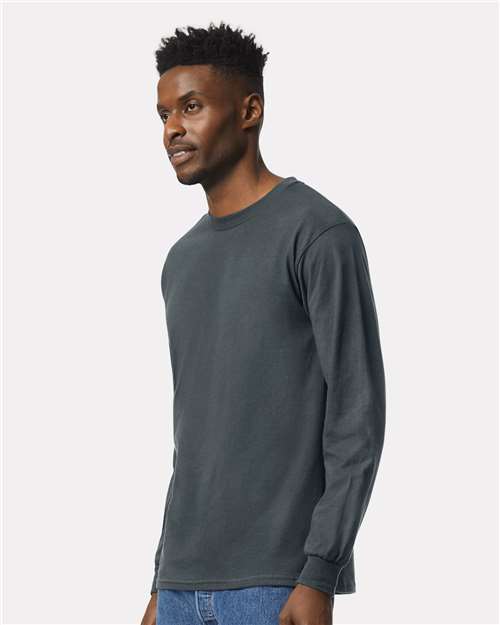 Gildan Unisex Ultra Cotton® Long Sleeve T-Shirt - 2400 Dark Heather