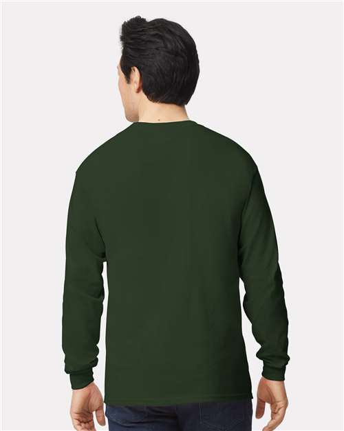 Gildan Unisex Ultra Cotton® Long Sleeve T-Shirt - 2400 Forest Green