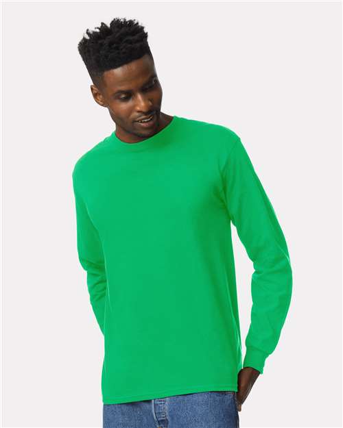 Gildan Unisex Ultra Cotton® Long Sleeve T-Shirt - 2400 Irish Green