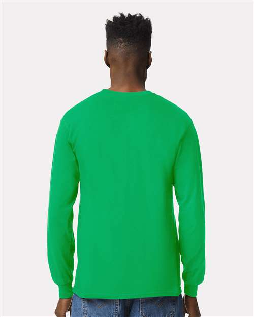 Gildan Unisex Ultra Cotton® Long Sleeve T-Shirt - 2400 Irish Green