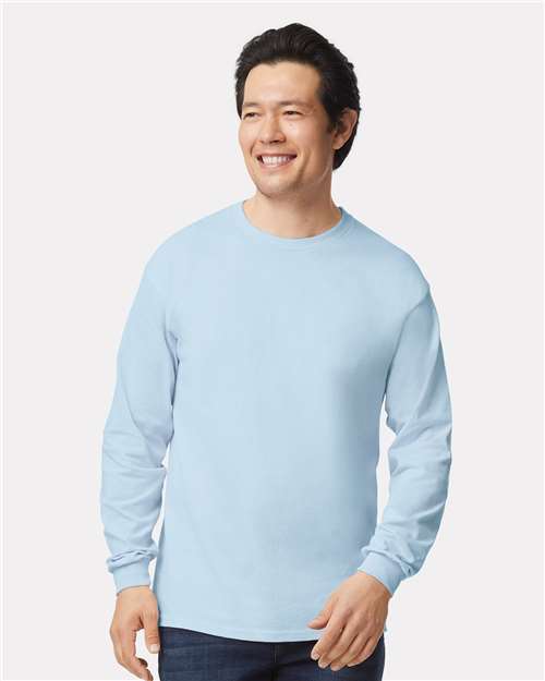 Gildan Unisex Ultra Cotton® Long Sleeve T-Shirt - 2400 Light Blue