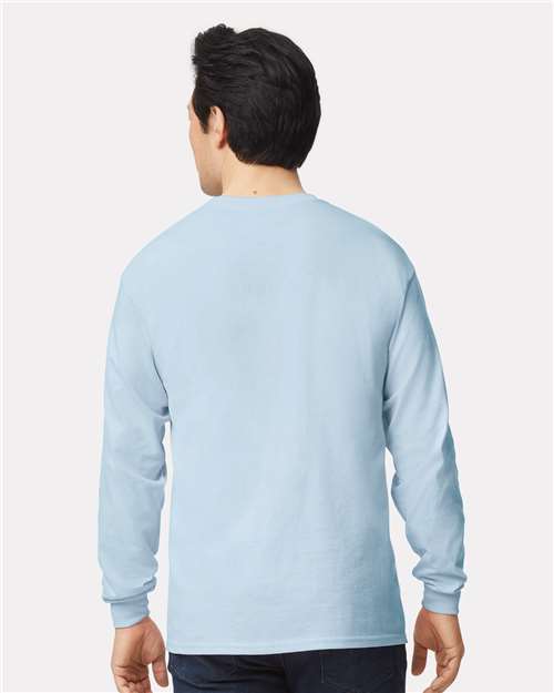 Gildan Unisex Ultra Cotton® Long Sleeve T-Shirt - 2400 Light Blue