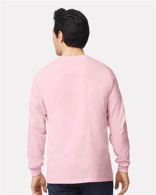 Gildan Unisex Ultra Cotton® Long Sleeve T-Shirt - 2400 Light Pink