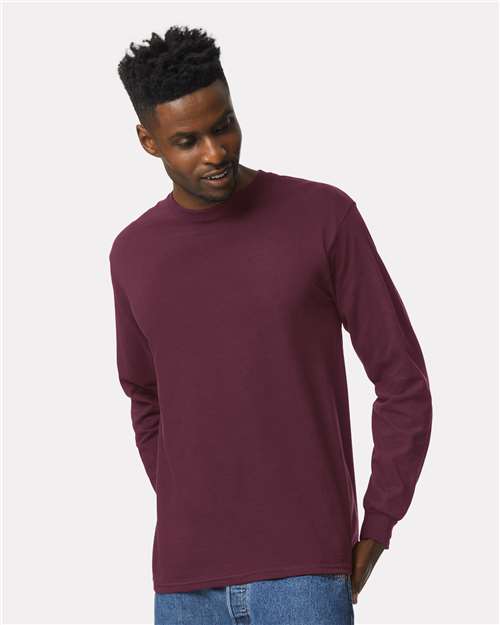Gildan Unisex Ultra Cotton® Long Sleeve T-Shirt - 2400 Maroon