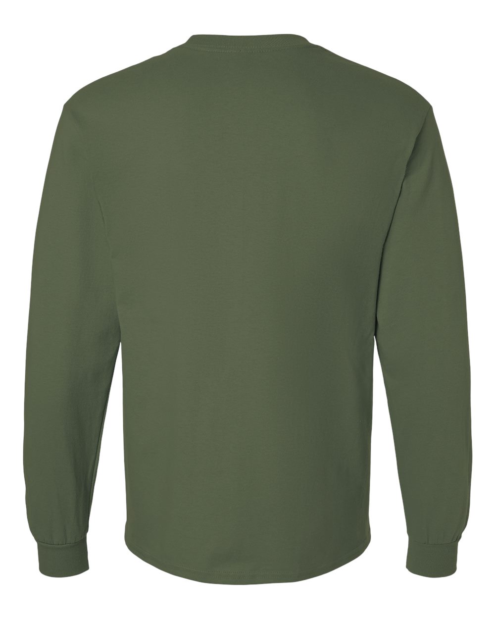 Gildan Unisex Ultra Cotton® Long Sleeve T-Shirt - 2400 Military Green