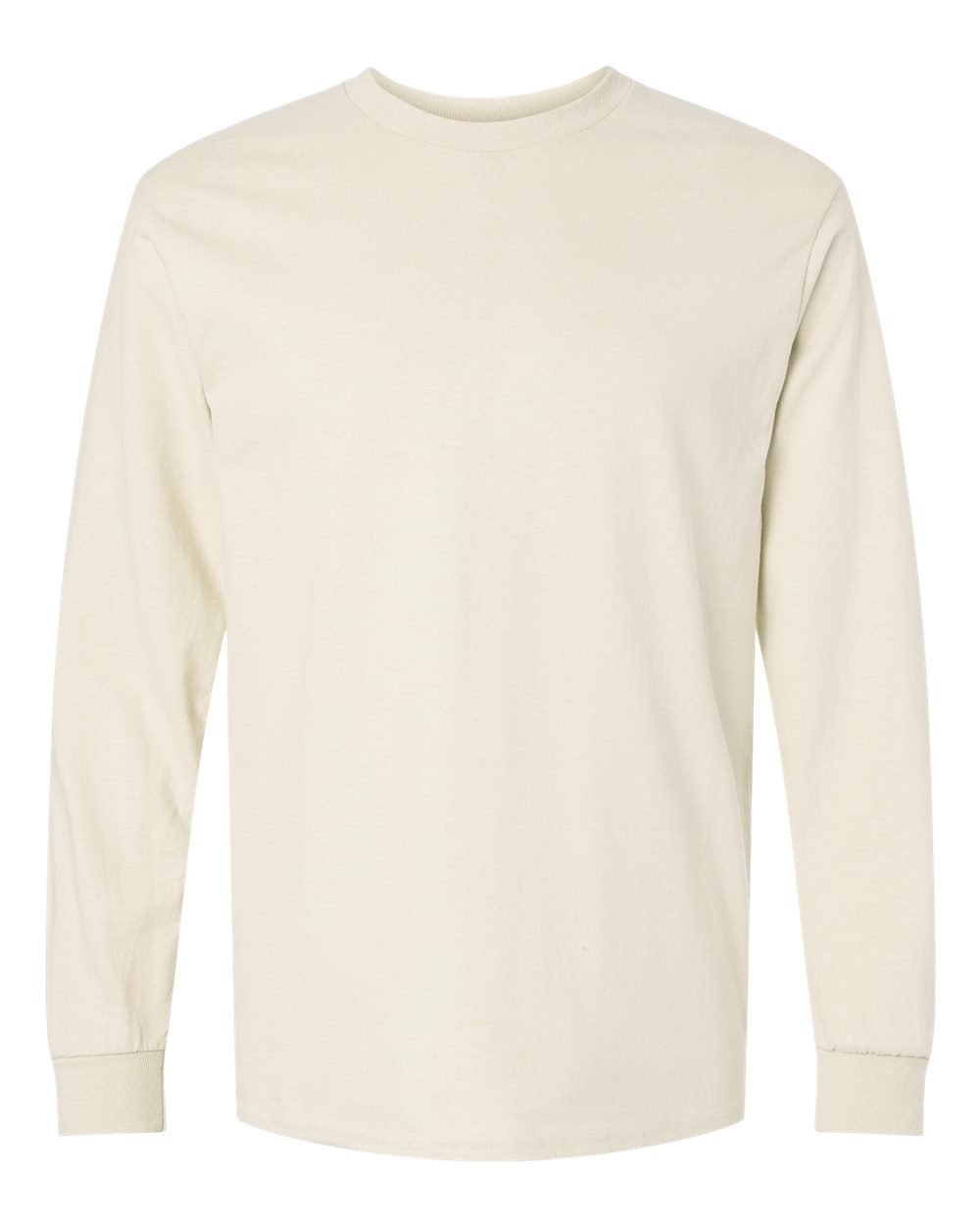Gildan Unisex Ultra Cotton® Long Sleeve T-Shirt - 2400 Natural
