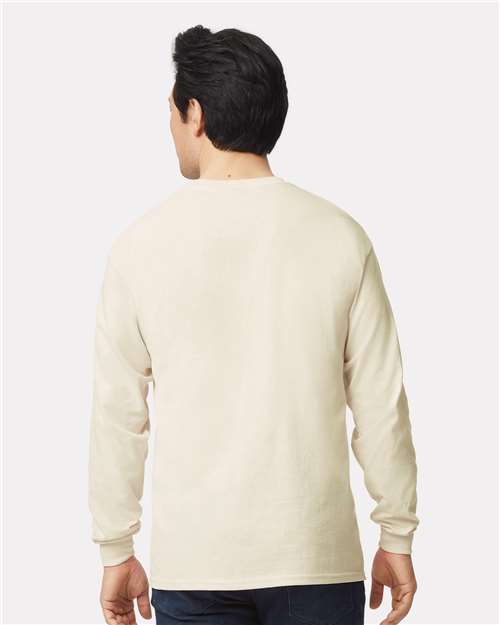 Gildan Unisex Ultra Cotton® Long Sleeve T-Shirt - 2400 Natural