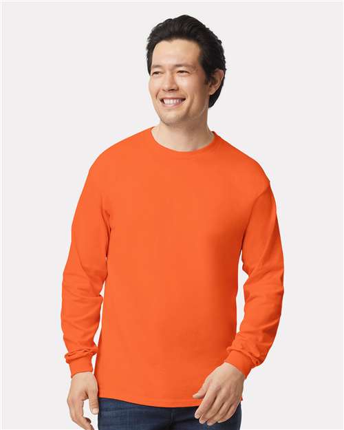 Gildan Unisex Ultra Cotton® Long Sleeve T-Shirt - 2400 Orange