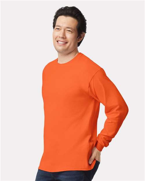 Gildan Unisex Ultra Cotton® Long Sleeve T-Shirt - 2400 Orange