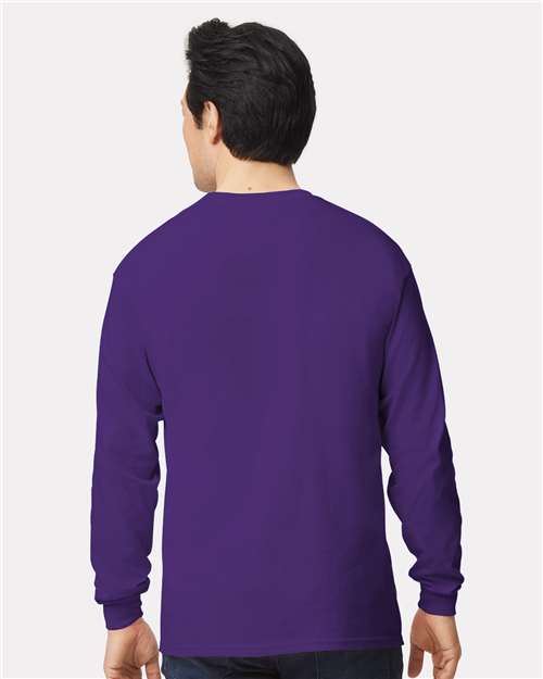 Gildan Unisex Ultra Cotton® Long Sleeve T-Shirt - 2400 Purple