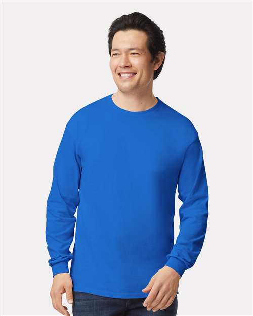 Gildan Unisex Ultra Cotton® Long Sleeve T-Shirt - 2400 Royal