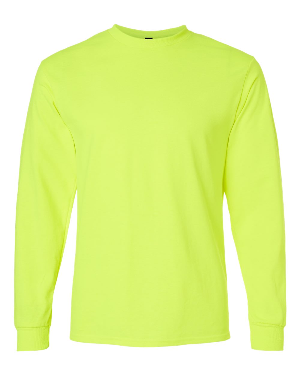 Gildan Unisex Ultra Cotton® Long Sleeve T-Shirt - 2400 Safety Green