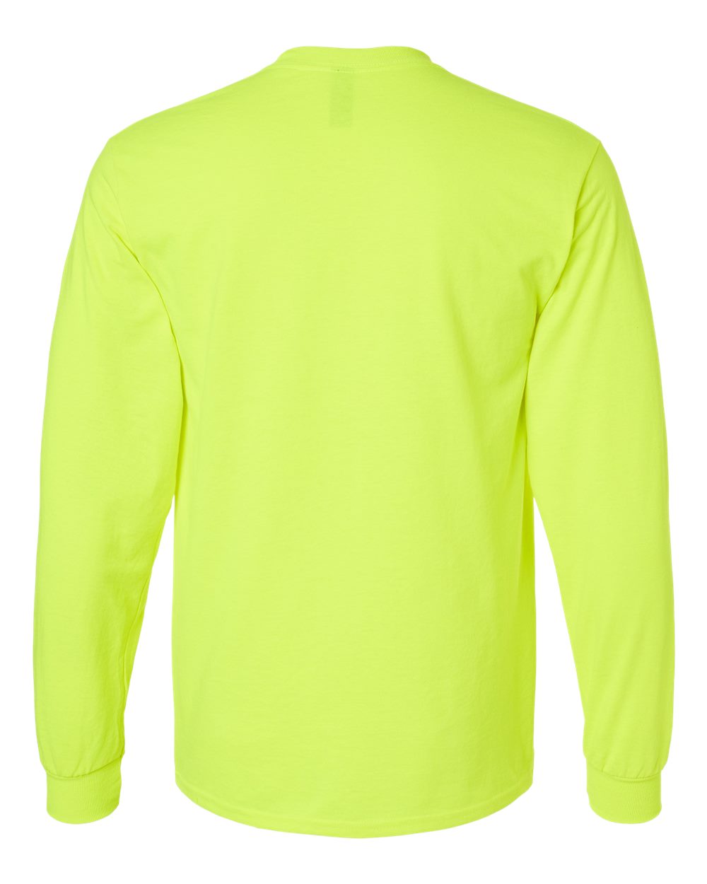 Gildan Unisex Ultra Cotton® Long Sleeve T-Shirt - 2400 Safety Green