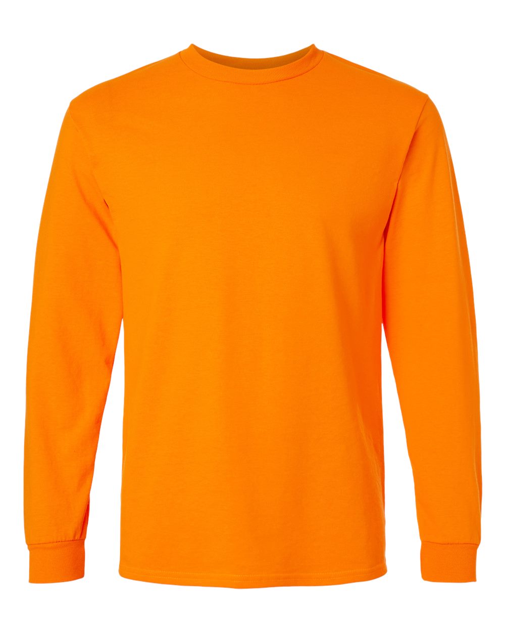 Gildan Unisex Ultra Cotton® Long Sleeve T-Shirt - 2400 Safety Orange