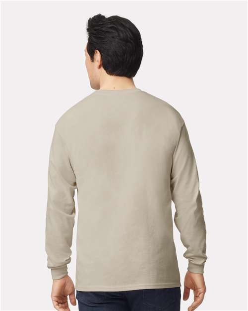 Gildan Unisex Ultra Cotton® Long Sleeve T-Shirt - 2400 Sand