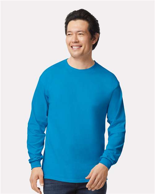 Gildan Unisex Ultra Cotton® Long Sleeve T-Shirt - 2400 Sapphire