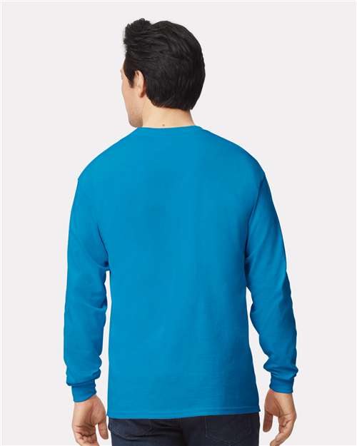 Gildan Unisex Ultra Cotton® Long Sleeve T-Shirt - 2400 Sapphire