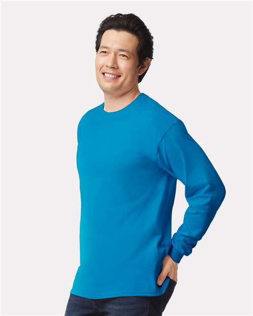 Gildan Unisex Ultra Cotton® Long Sleeve T-Shirt - 2400 Sapphire