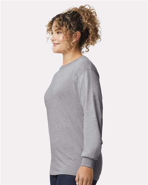 Gildan Unisex Ultra Cotton® Long Sleeve T-Shirt - 2400 Sport Grey
