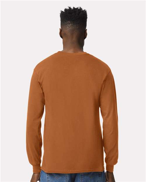 Gildan Unisex Ultra Cotton® Long Sleeve T-Shirt - 2400 Texas Orange