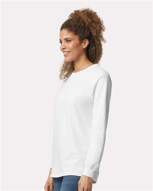 Gildan Unisex Ultra Cotton® Long Sleeve T-Shirt - 2400 White