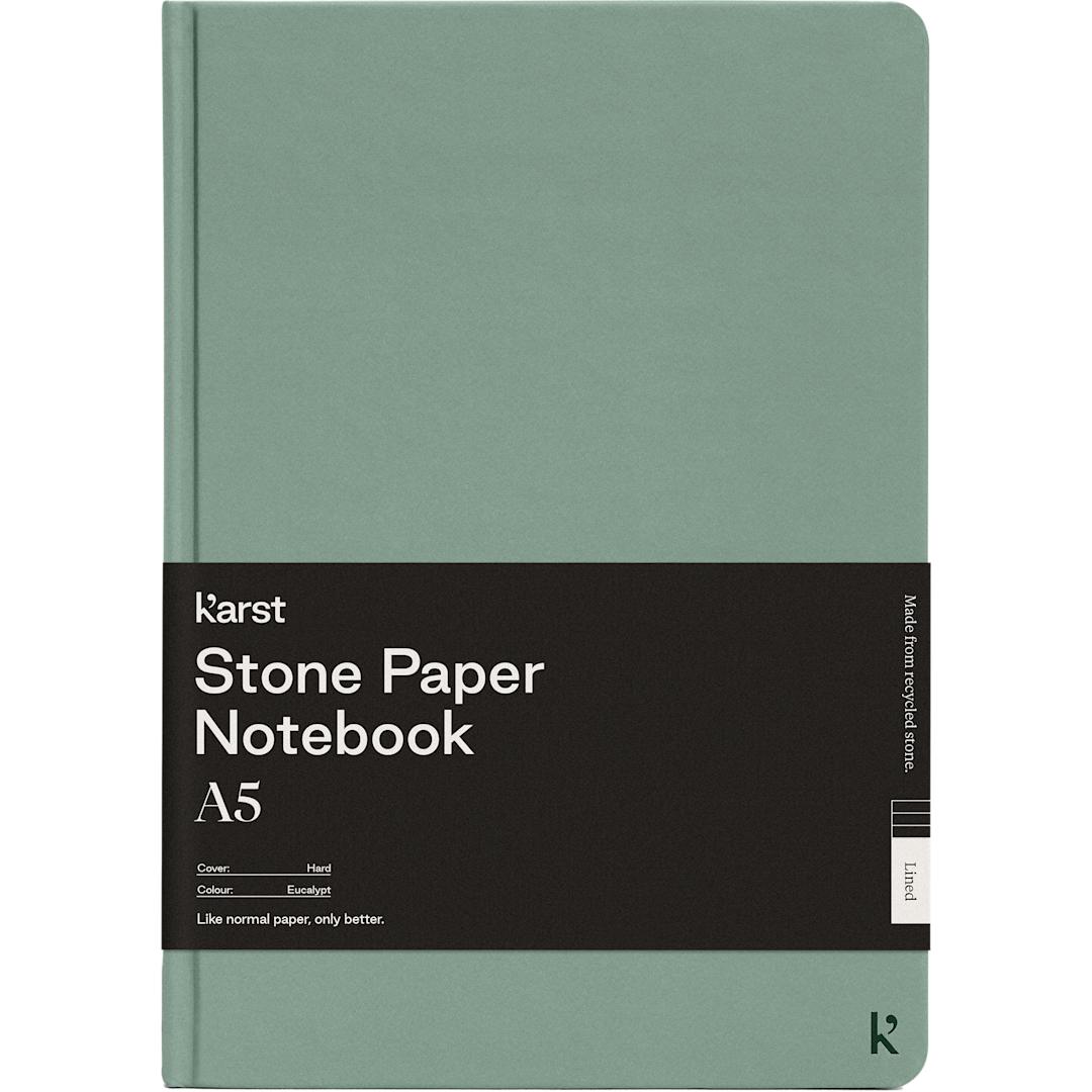 Karst Karst 5.5" x 8.5" Stone Bound Notebook - 0912-01 Green