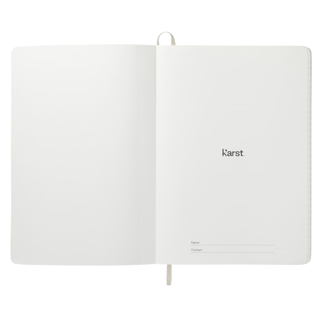Karst Karst 5.5" x 8.5" Stone Soft Bound Notebook - 0912-02 Black