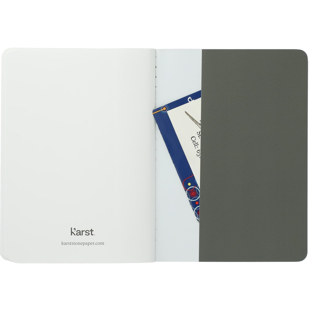 Karst Karst Pocket Stone Paper Notebook - 0912-05 Gray