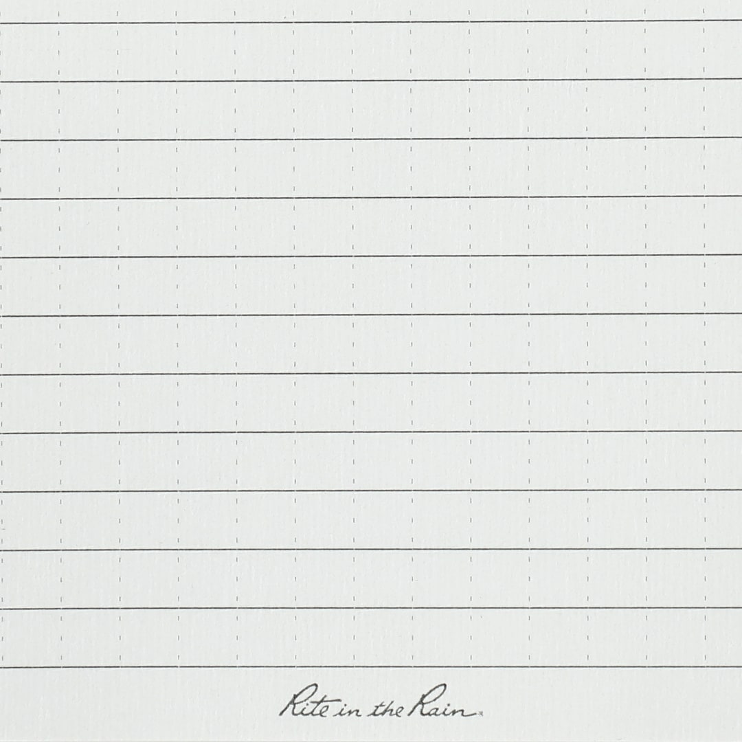 Rite in the Rain 3” x 5” Rite in the Rain Top Spiral Notebook - 0913-01 Black