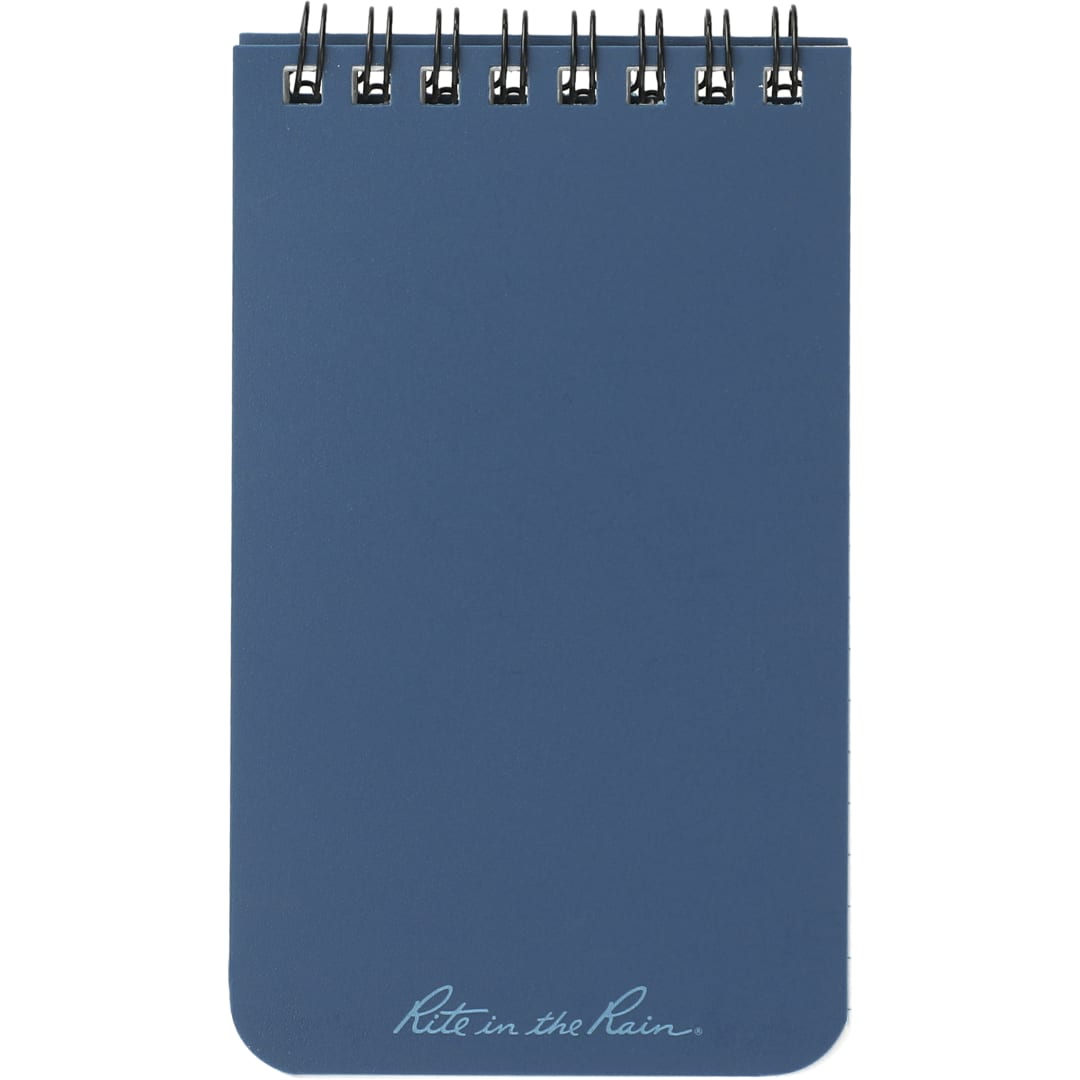 Rite in the Rain 3” x 5” Rite in the Rain Top Spiral Notebook - 0913-01 Blue