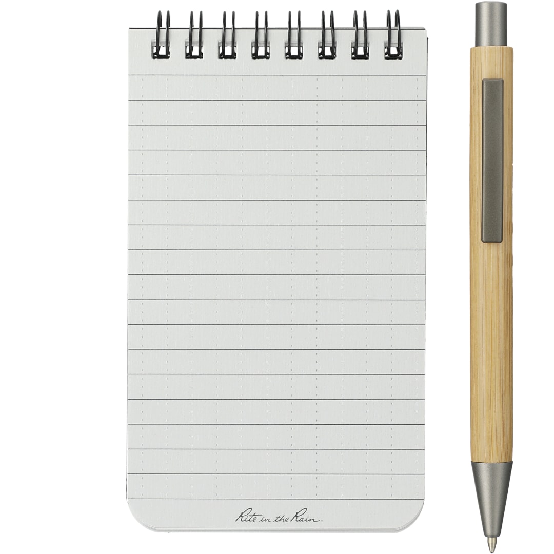 Rite in the Rain 3” x 5” Rite in the Rain Top Spiral Notebook - 0913-01 Black