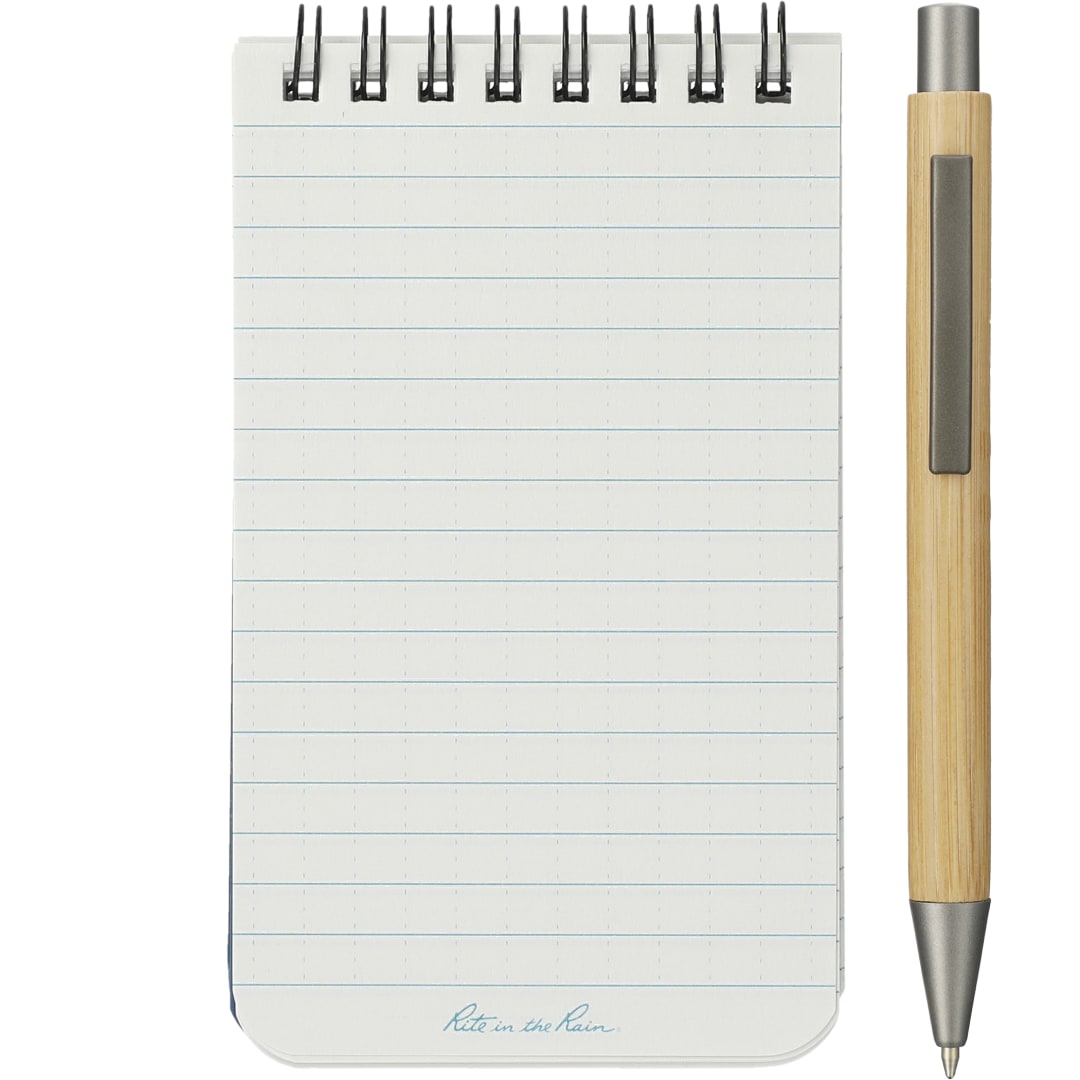 Rite in the Rain 3” x 5” Rite in the Rain Top Spiral Notebook - 0913-01 Blue