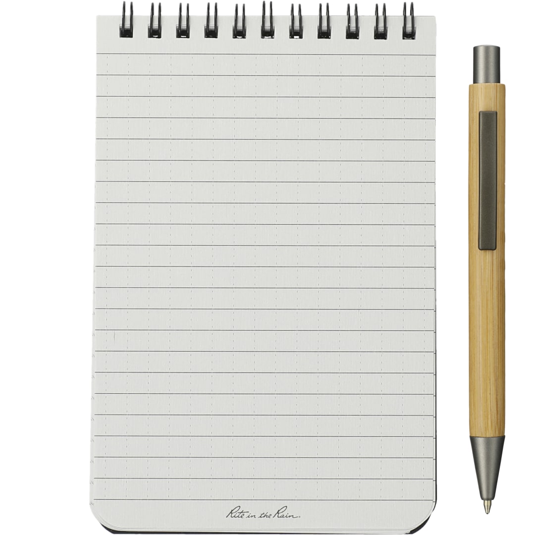 Rite in the Rain 4” x 6” Rite in the Rain Top Spiral Notebook - 0913-02 Black